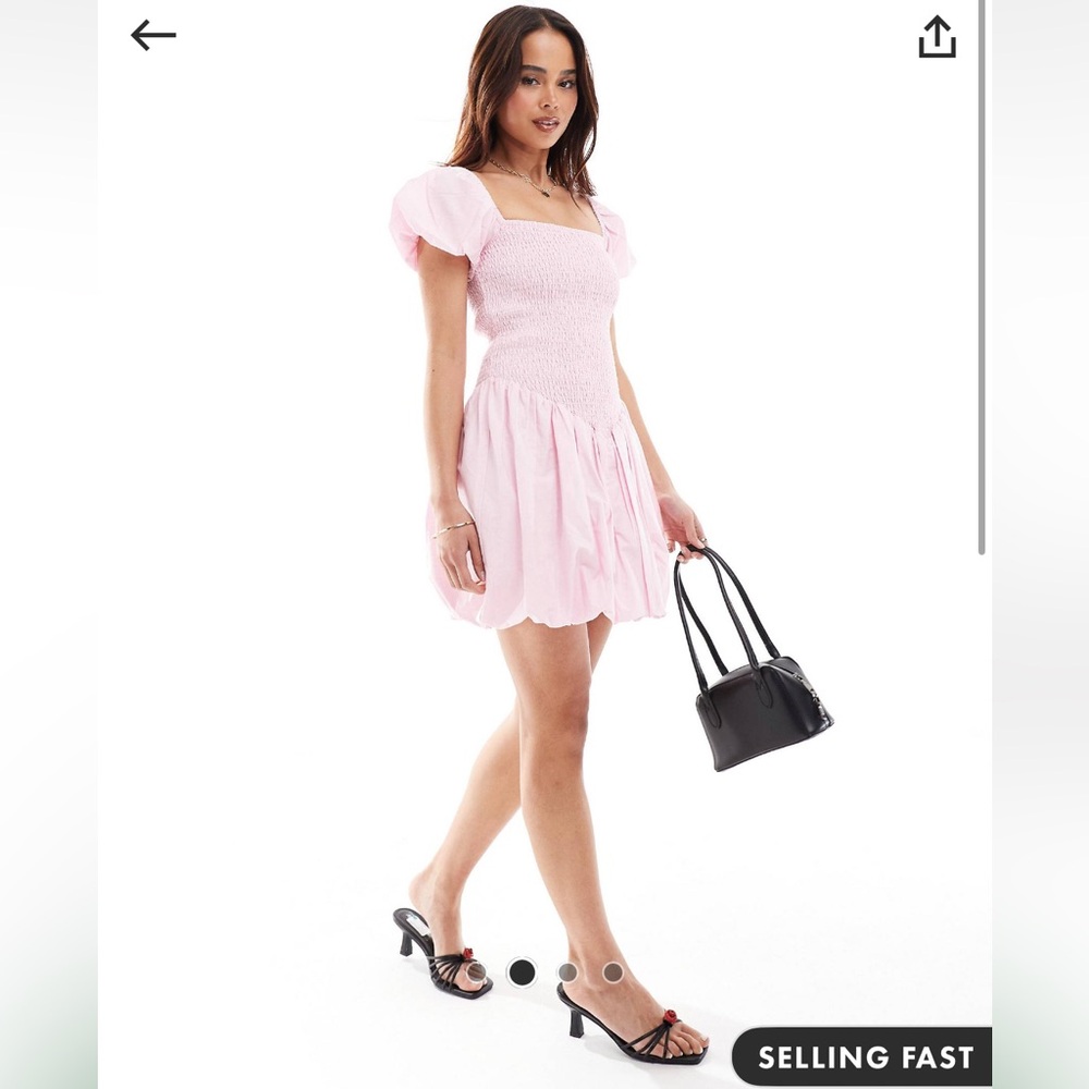 ASOS pink bubble mini dress